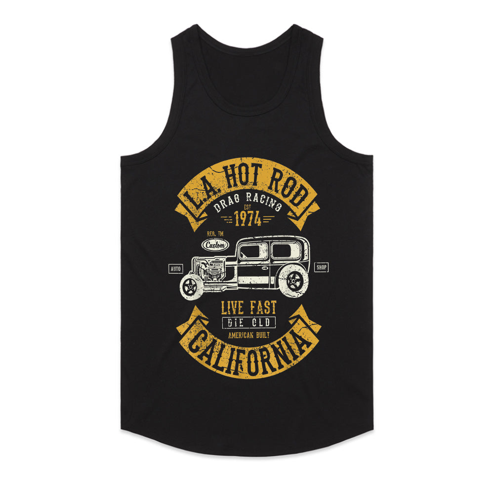 LA Hot Rod Drag Racing T-Shirt – Vintage 1974 California Custom Car Tee