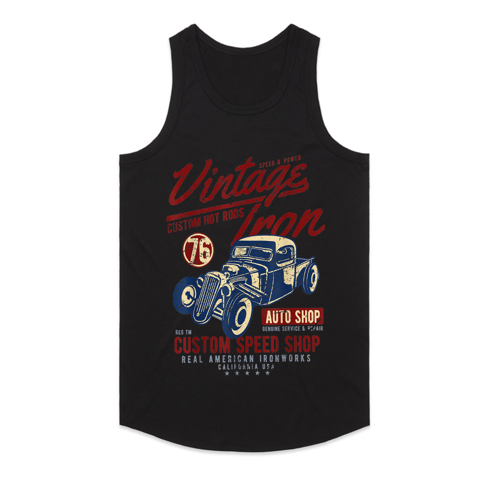 Vintage Iron Hot Rod T-Shirt – Custom Speed Shop Classic Car Tee
