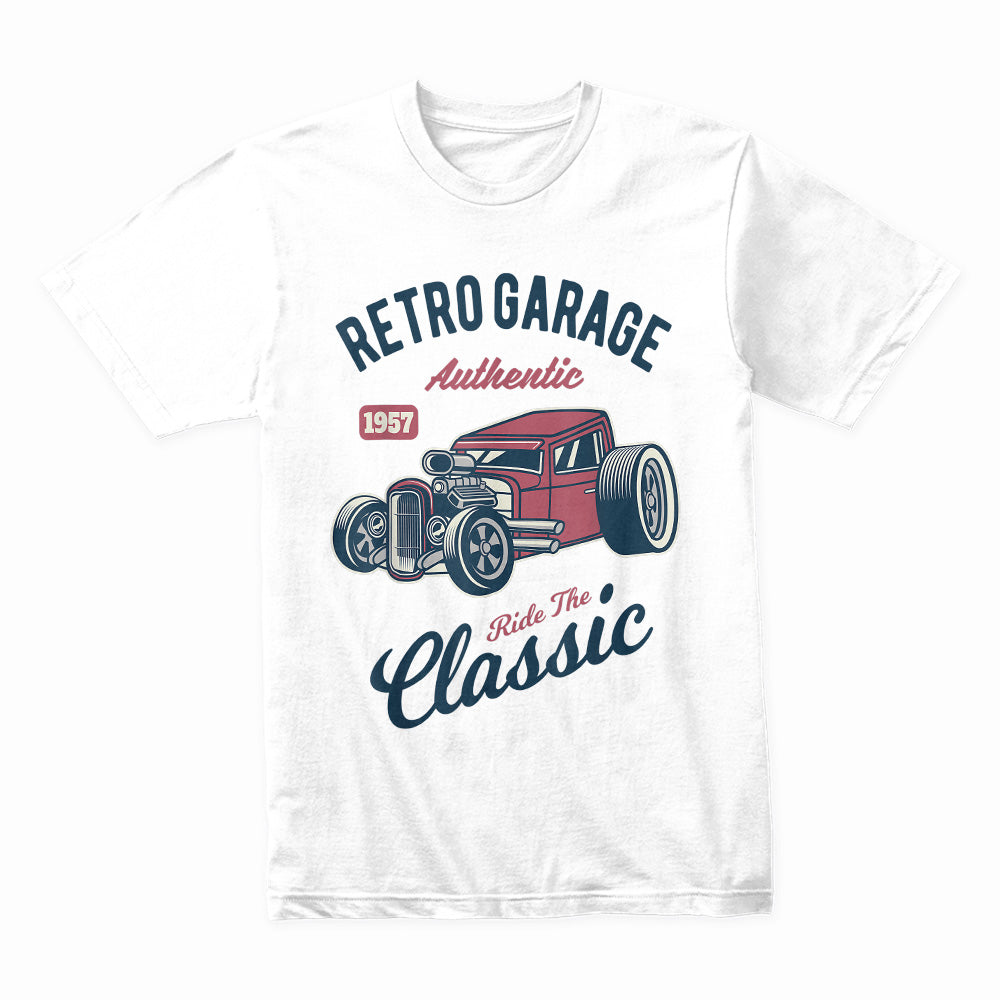 Retro Garage Classic Hot Rod T-Shirt – 1957 Authentic Ride