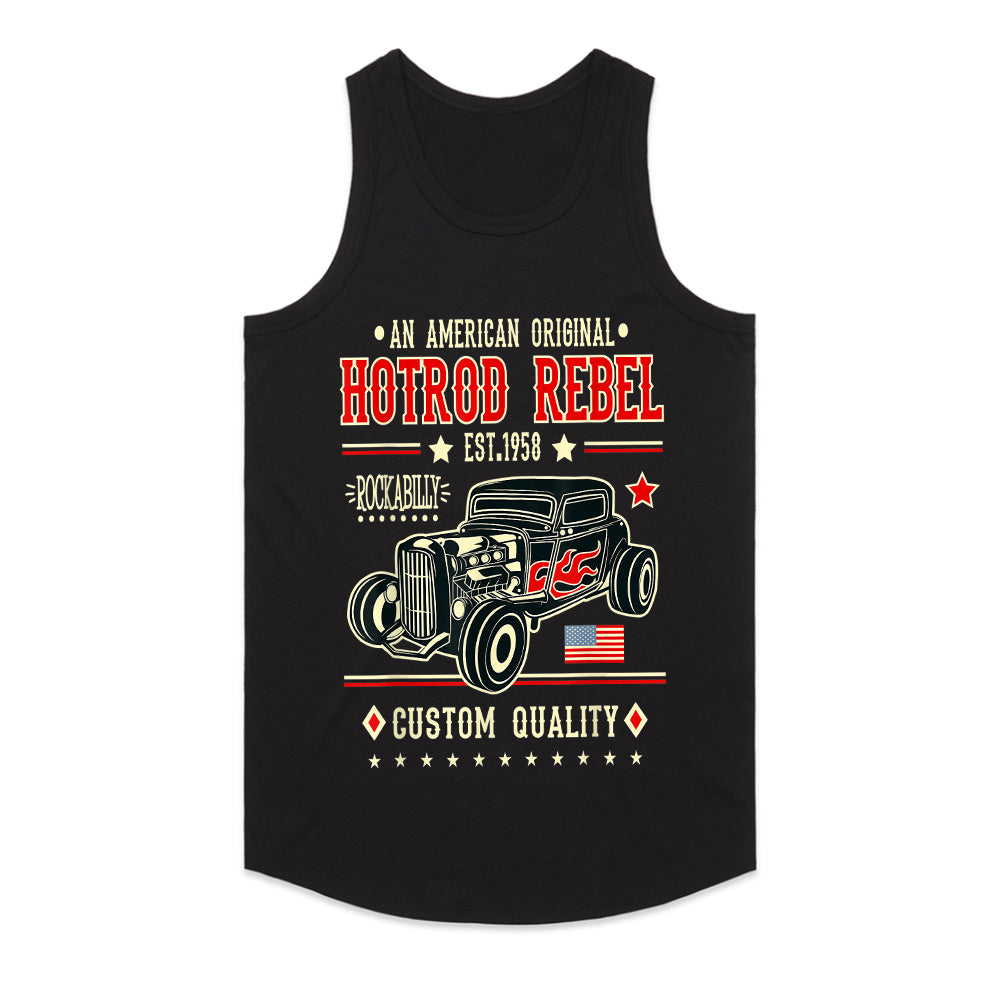 Hot Rod Rebel Vintage Rockabilly T-Shirt – Custom Quality 1958