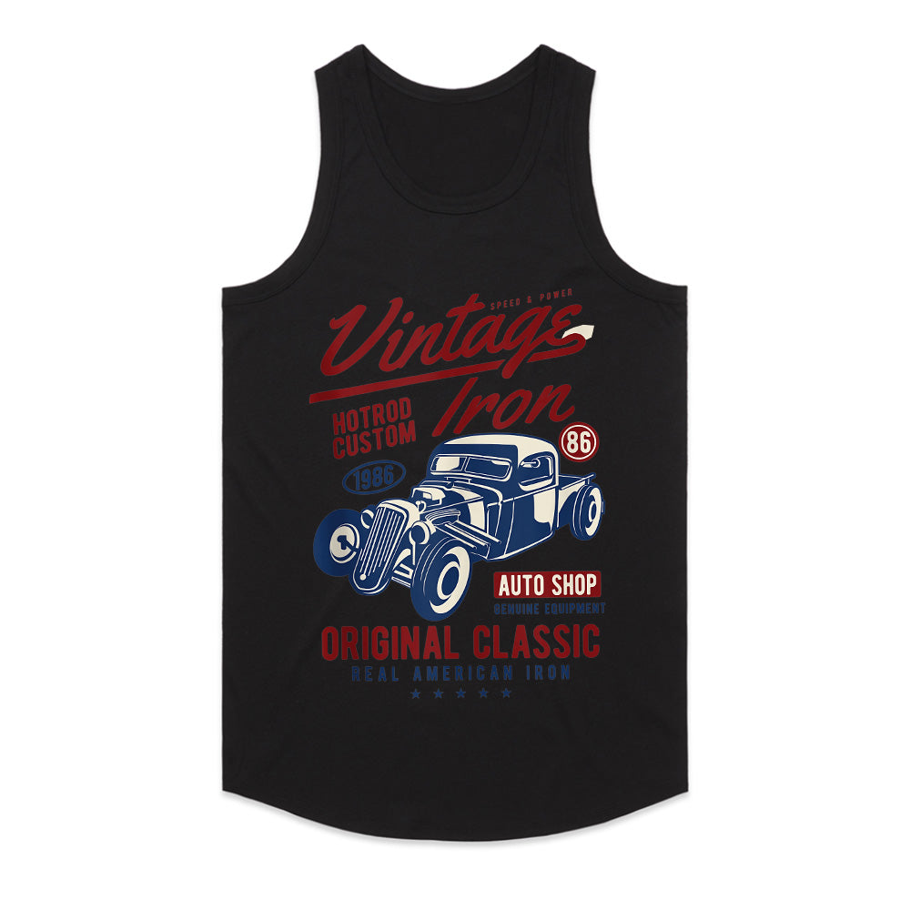 Vintage Iron Hot Rod T-Shirt – Classic American Muscle Car Retro Design