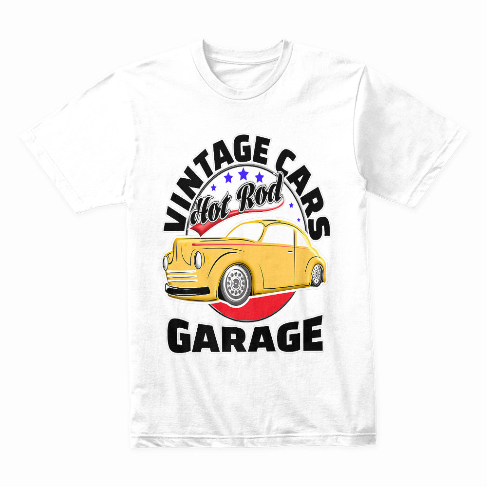 Vintage Cars Garage Hot Rod T-Shirt – Classic Retro Automotive Design