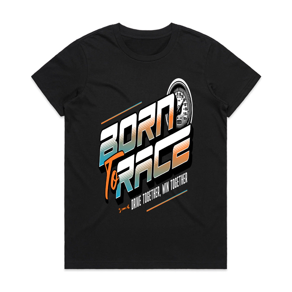 Born to Race Speedometer Streetwear T-Shirt – Drive Together, Win Together