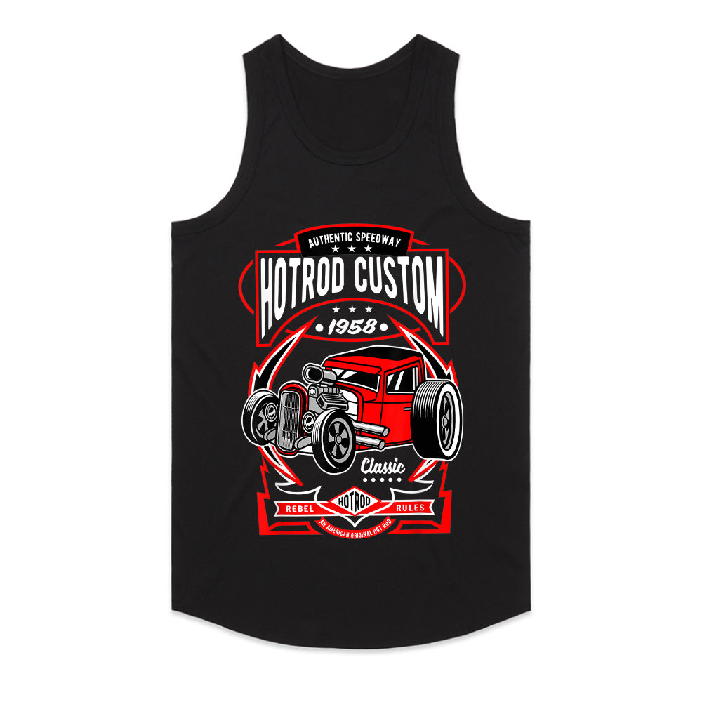 Hot Rod Custom 1958 T-Shirt – Vintage Speedway Rebel Rules Classic Car Design