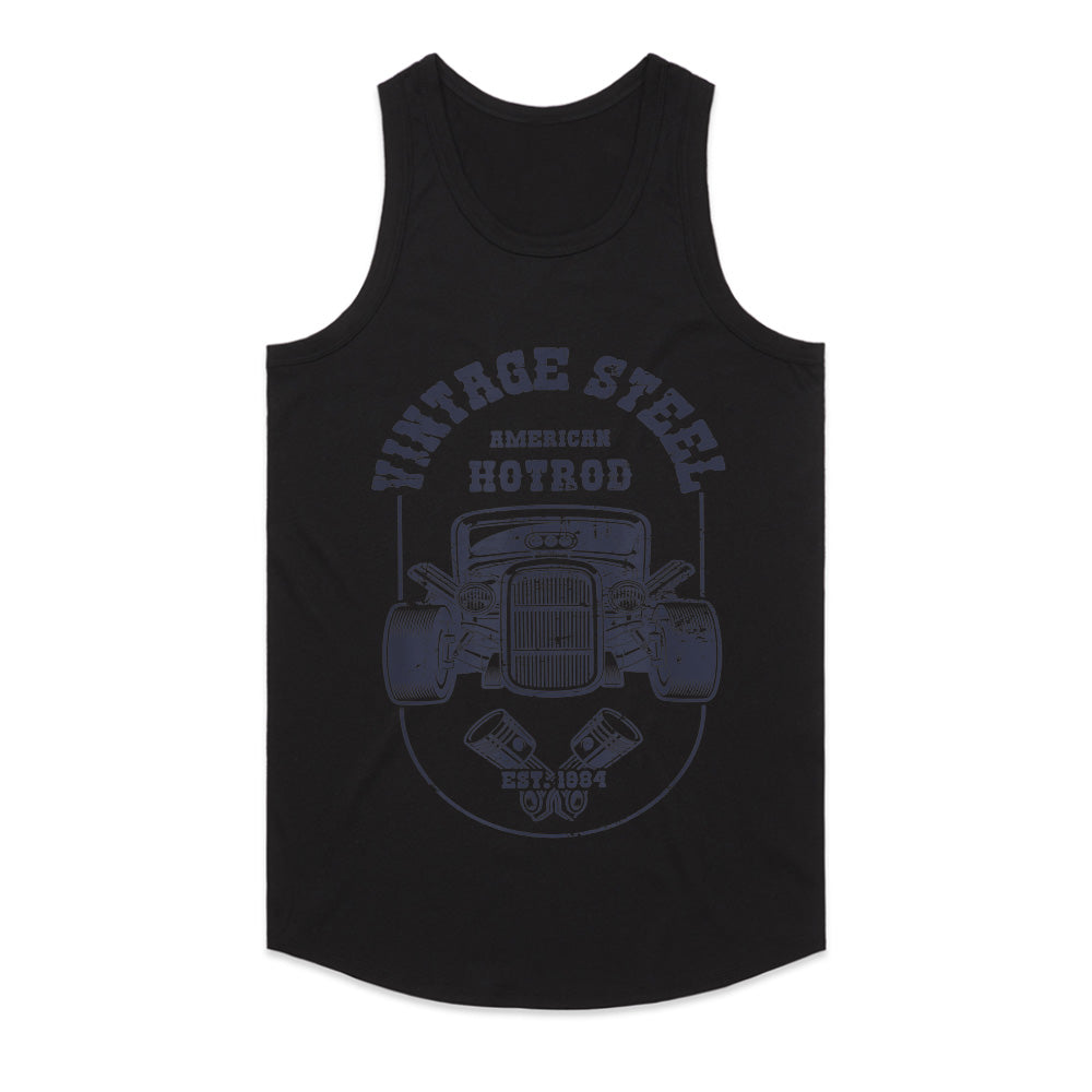 Vintage Steel American Hot Rod T-Shirt – Classic Retro Muscle Car Design