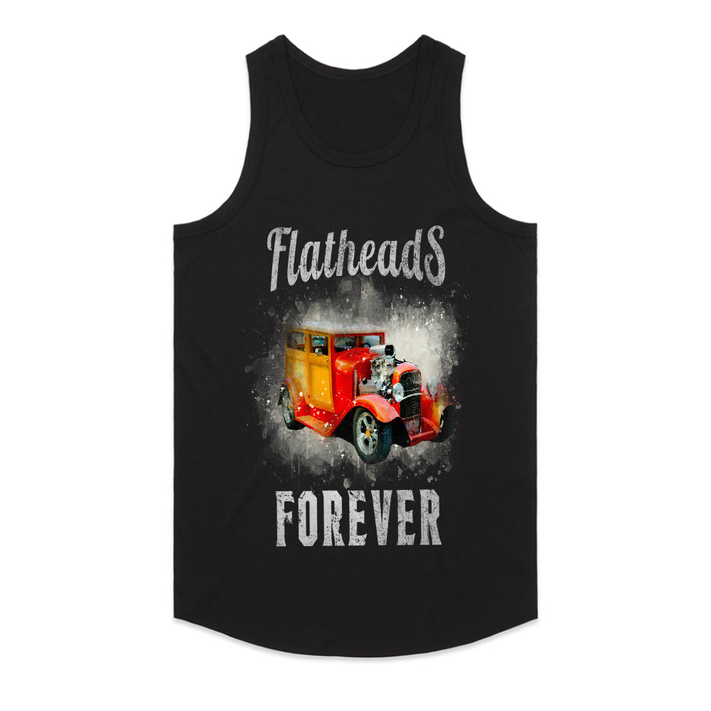 Flatheads Forever T-Shirt – Classic Hot Rod Vintage Car Enthusiast Tee