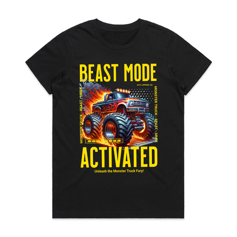 BEAST MODE ACTIVATED – Monster Truck Power T-Shirt