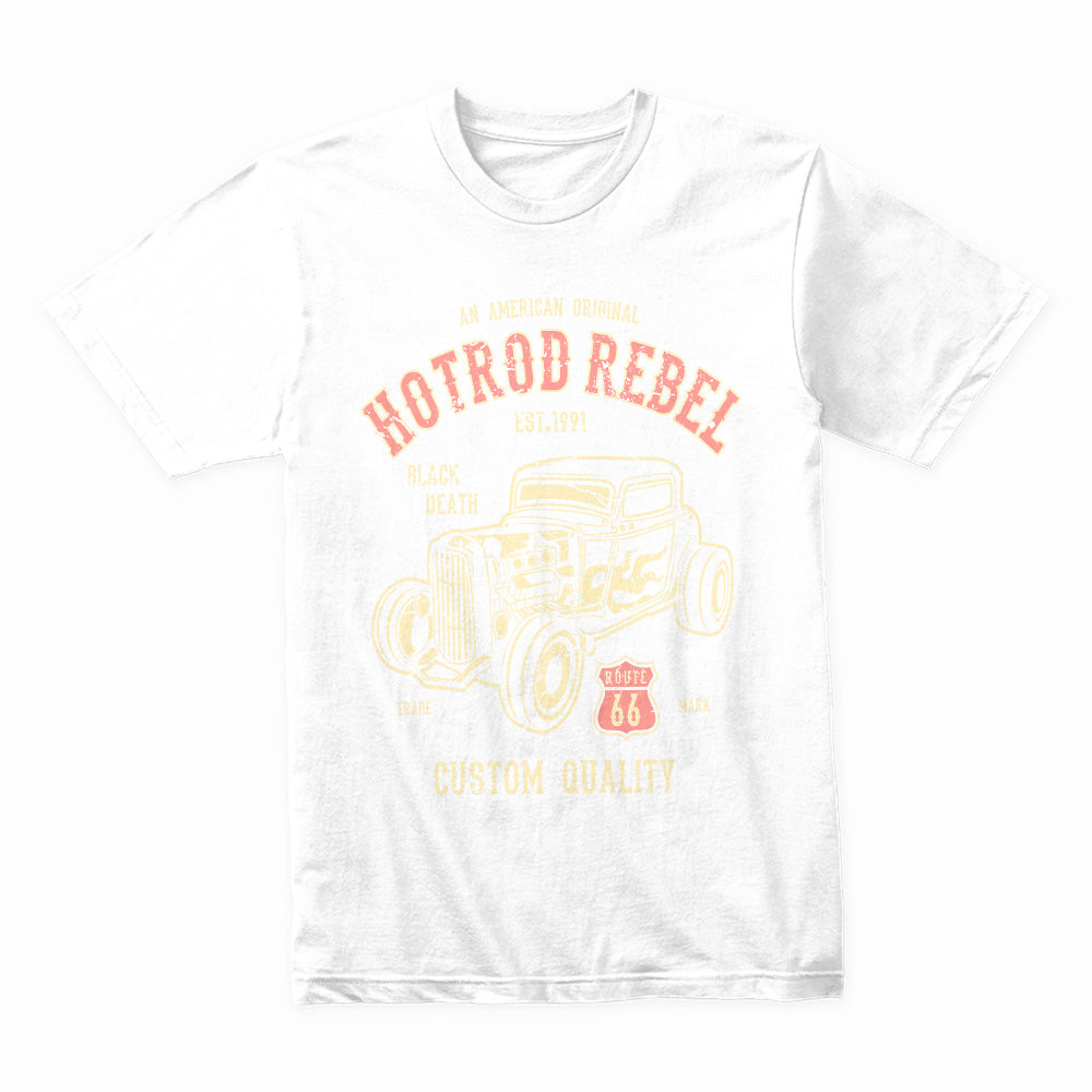 Hot Rod Rebel T-Shirt – Vintage Route 66 Classic Car Design