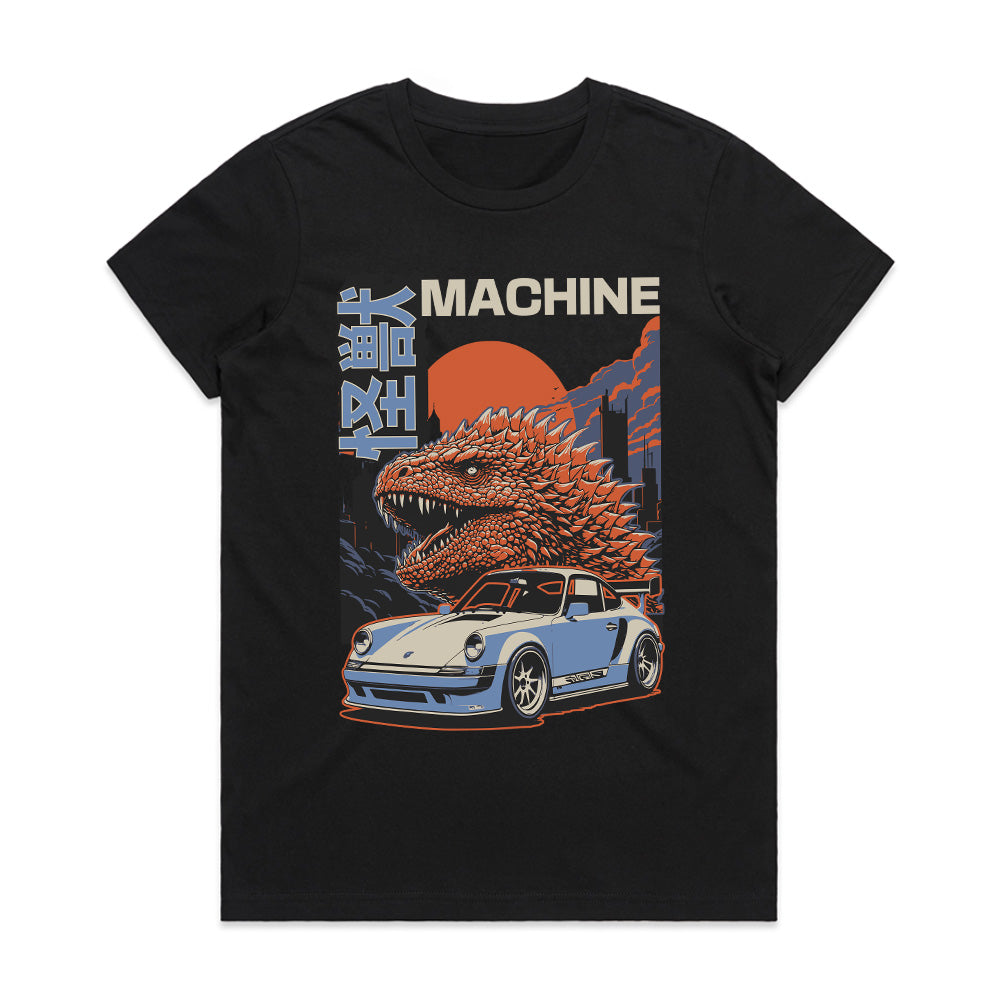 Kaiju Machine – Retro JDM Street Racing T-Shirt