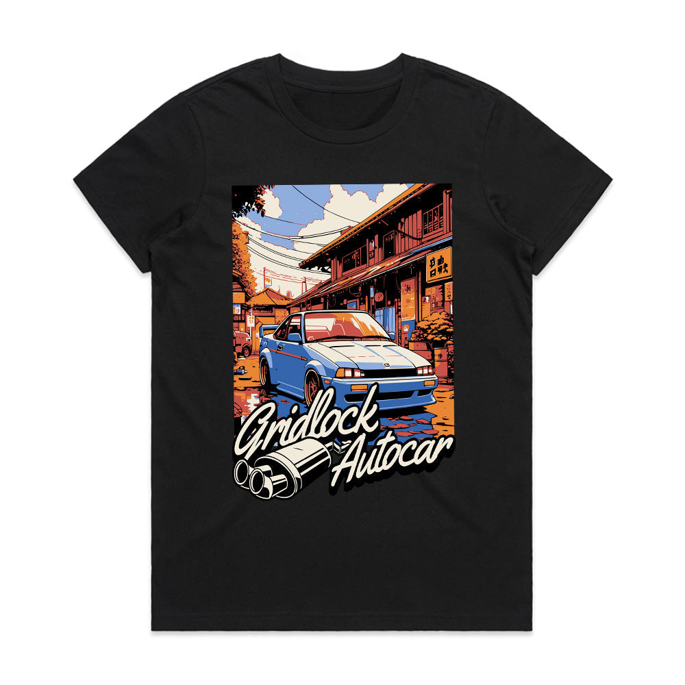 GRIDLOCK AUTOCAR T-Shirt – Retro JDM Street Scene