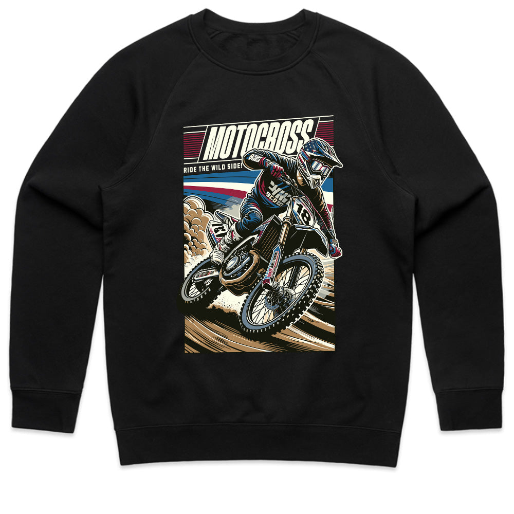 Motocross Ride the Wild Side T-Shirt – Extreme Dirt Bike Racing Streetwear