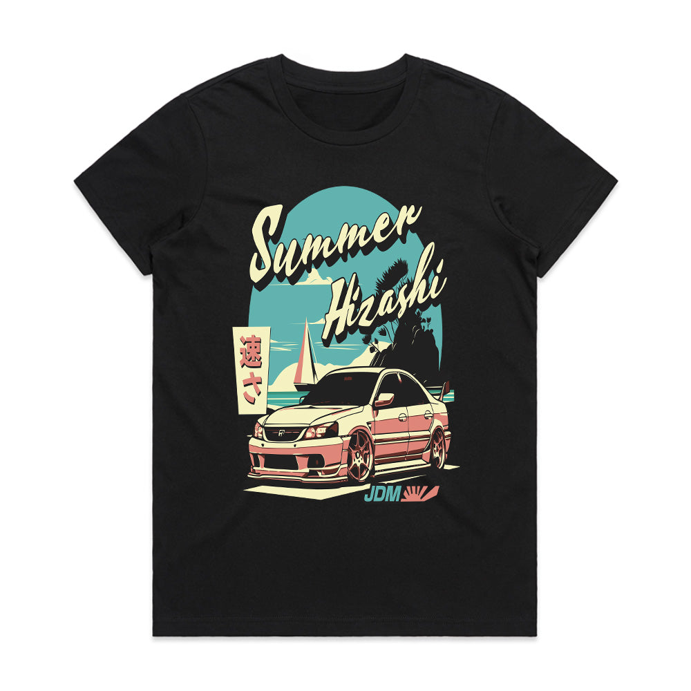 SUMMER HIZASHI JDM T-Shirt – Retro Vibes & Racing Spirit