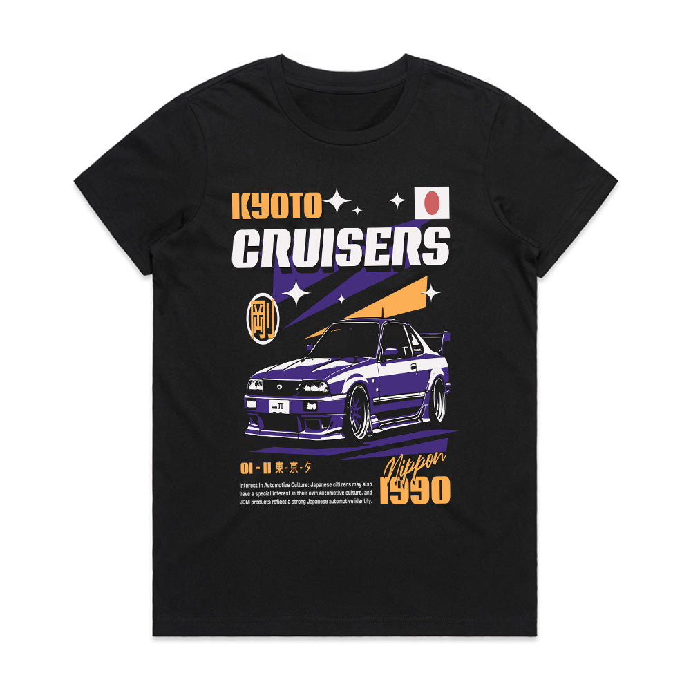 KYOTO CRUISERS JDM T-Shirt – Retro ‘90s Street Legends