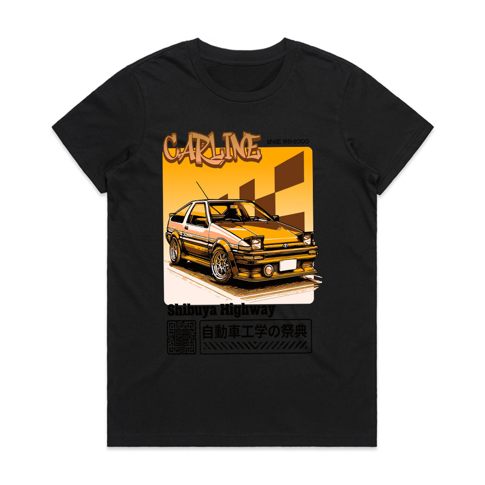 CARLINE AE86 T-Shirt – Shibuya Highway Street Racer
