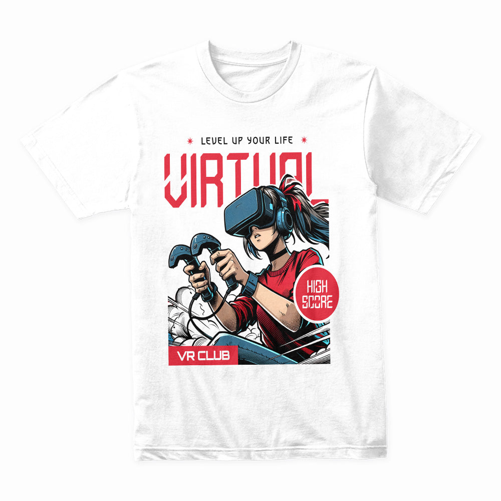 "Virtual Reality Gamer – High Score VR Club T-Shirt"
