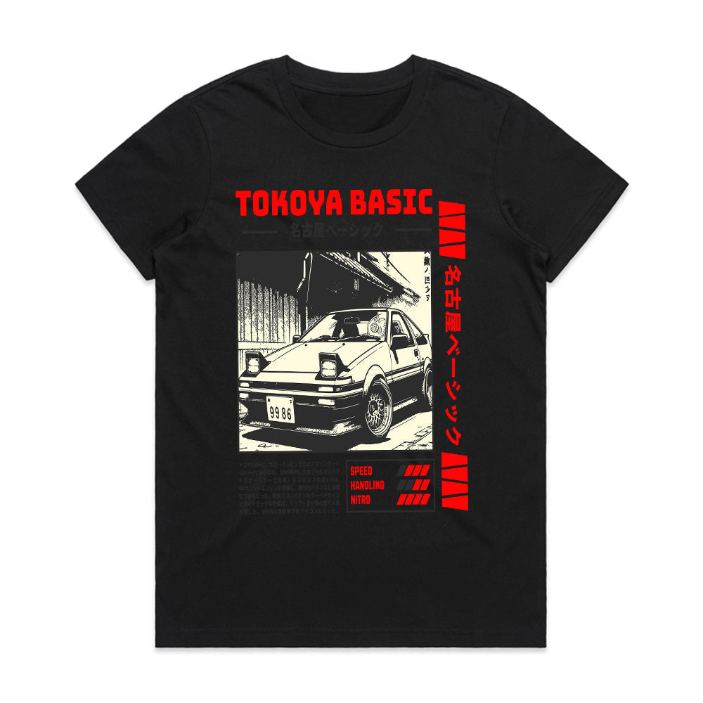 TOKOYA BASIC AE86 T-Shirt – Manga-Style JDM Streetwear