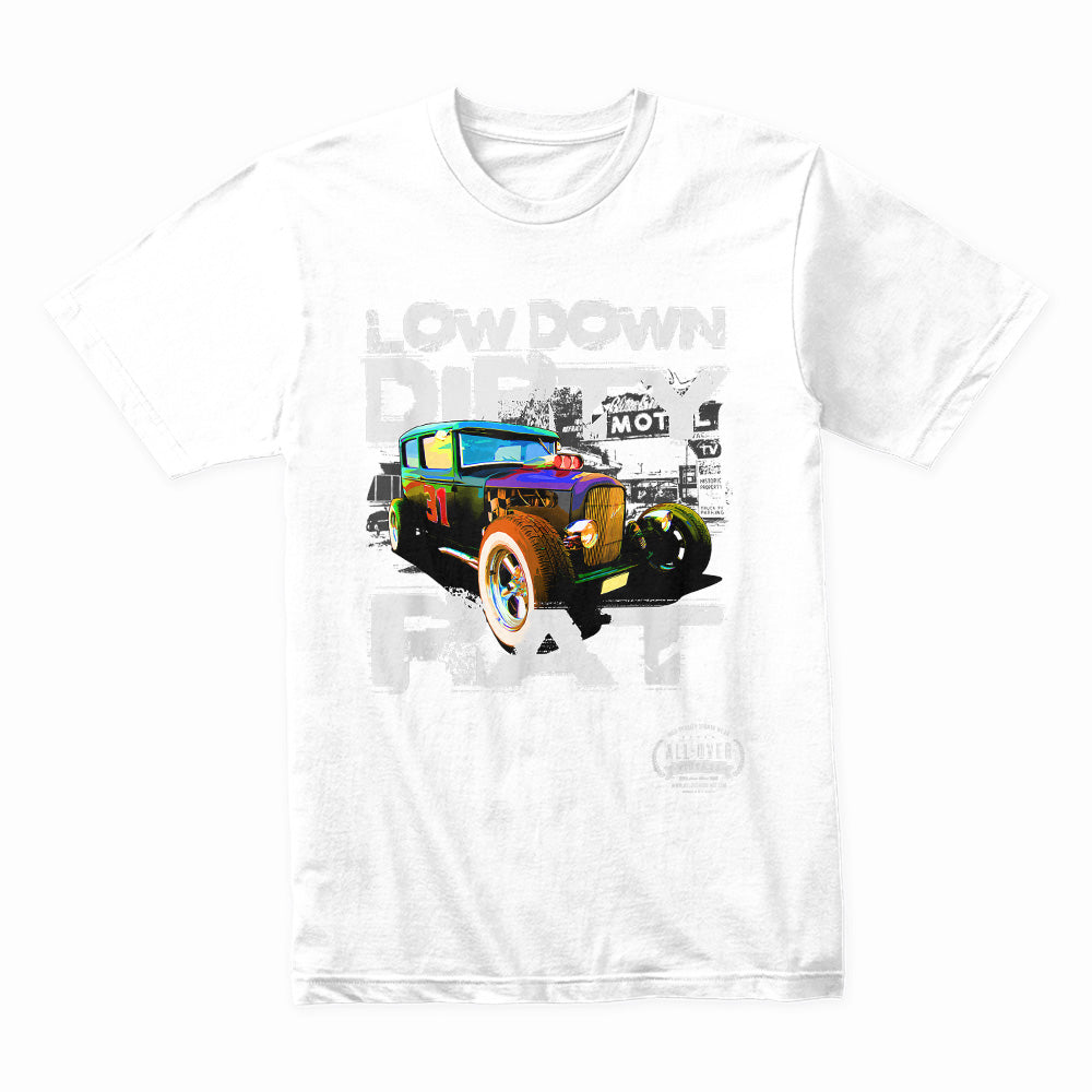 Low Down Dirty Rat – Vintage Hot Rod T-Shirt