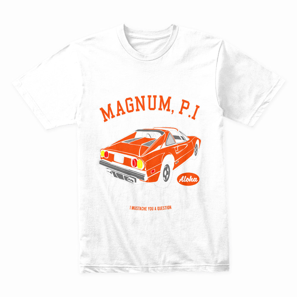 Magnum P.I. Retro Ferrari Hawaii Beach T-Shirt