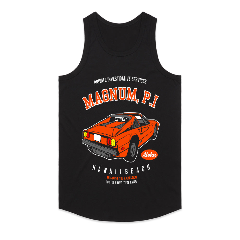 Magnum P.I. Retro Ferrari Hawaii Beach T-Shirt