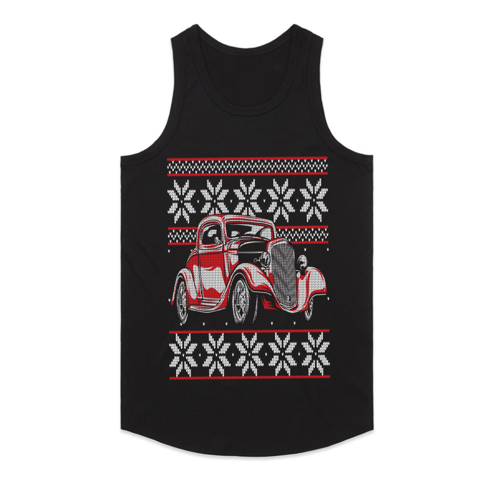 Classic Hot Rod Ugly Christmas Sweater T-Shirt