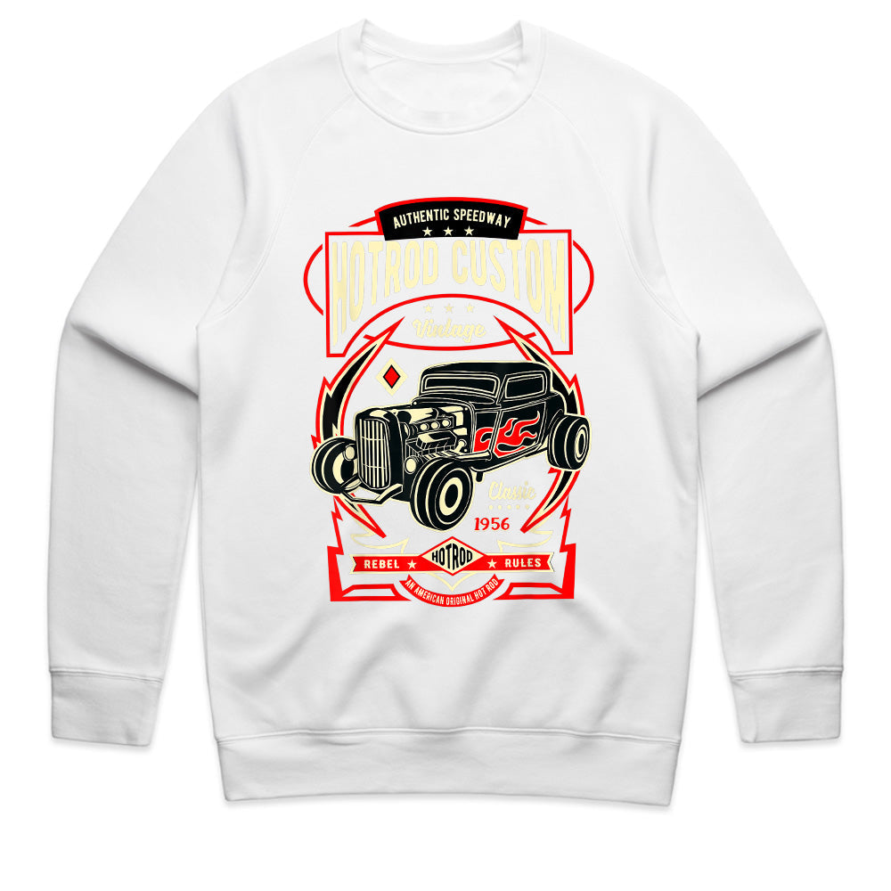 Hotrod Custom 1956 T-Shirt – Vintage Speedway Classic Car Rebel Rules Tee