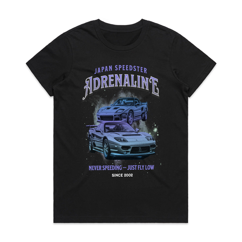 Adrenaline Speedster JDM T-Shirt – Ferrari F355 & Mazda RX-7 Edition
