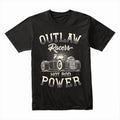 Outlaw Racers Hot Rod Power T-Shirt – Vintage Classic Car Speed Rebel Tee