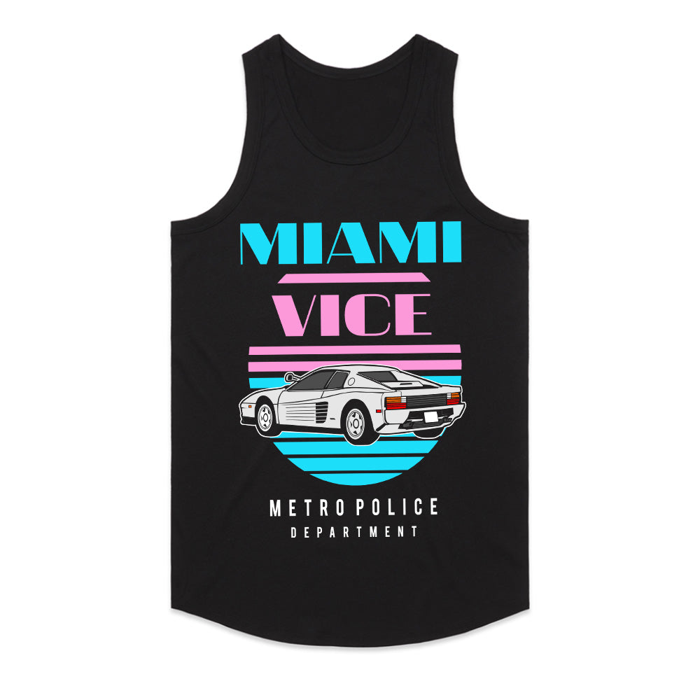 Miami Vice Retro 80s T-Shirt – Classic Supercar & Neon Aesthetic