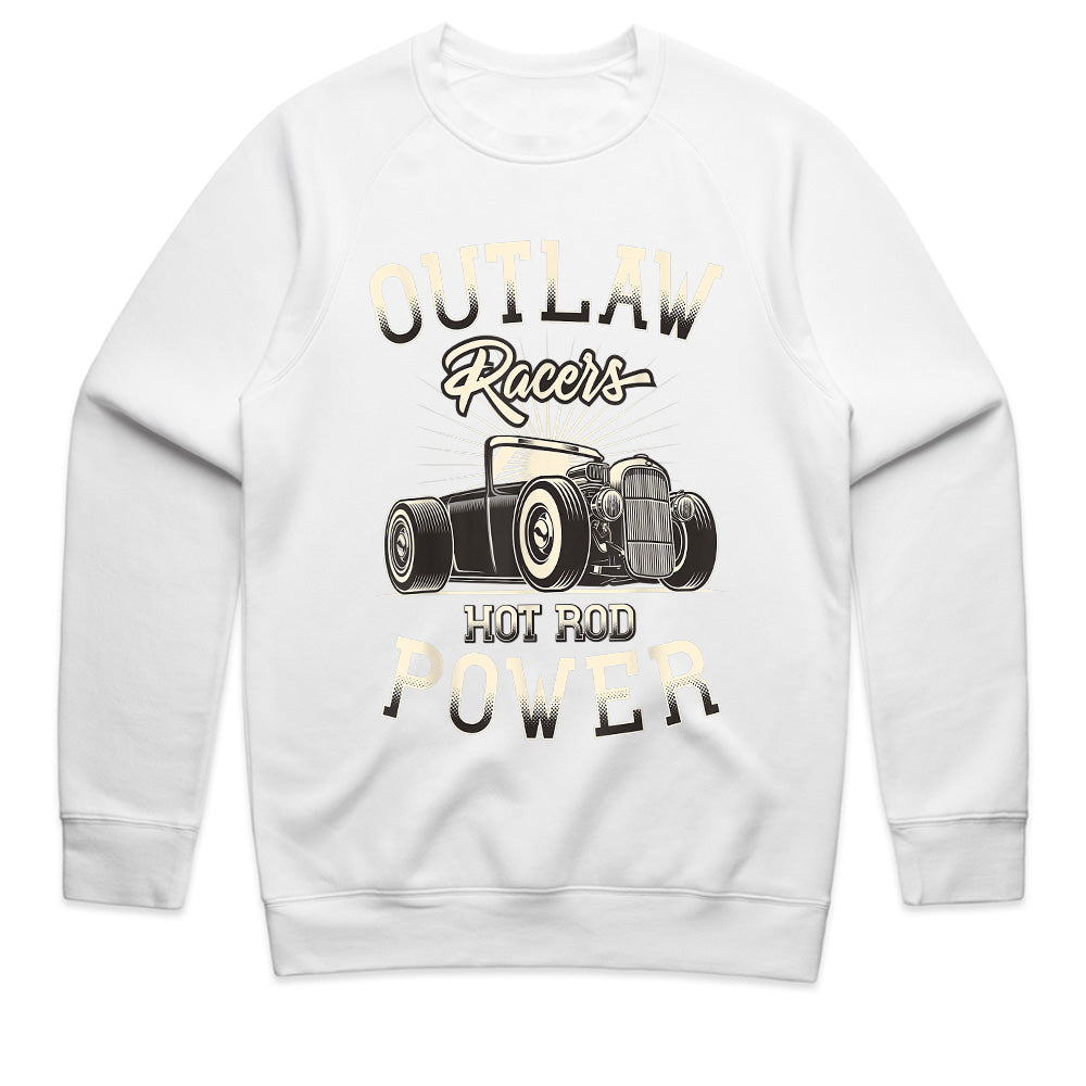 Outlaw Racers Hot Rod Power T-Shirt – Vintage Classic Car Speed Rebel Tee