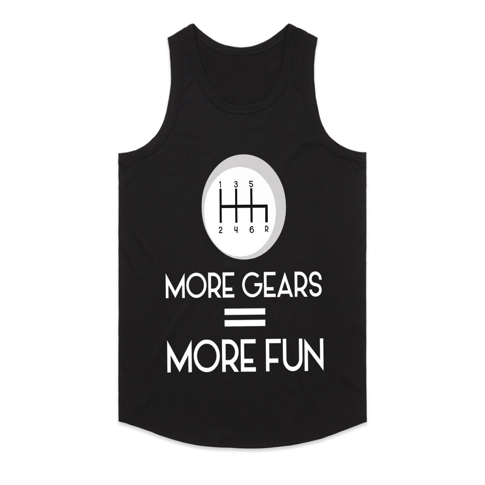 More Gears = More Fun | Manual Transmission Stick Shift Car Enthusiast T-Shirt