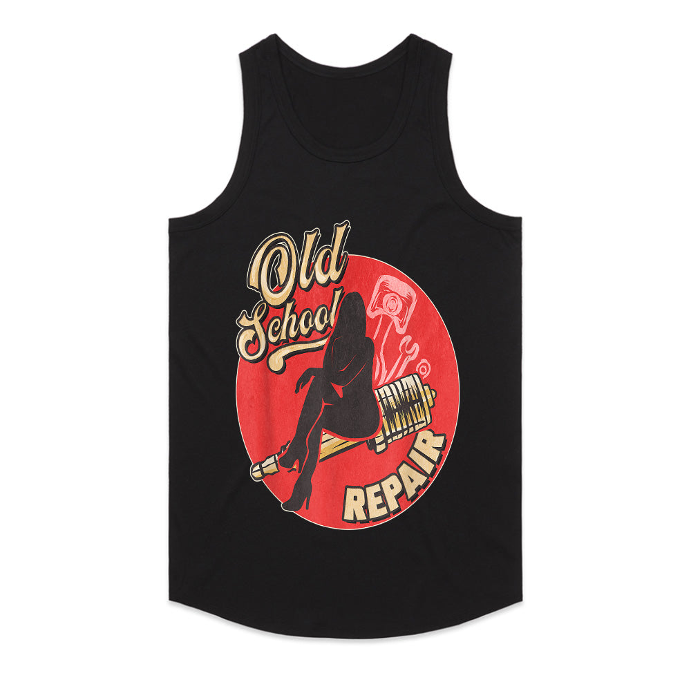 Old School Repair Hot Rod T-Shirt – Vintage Mechanic Classic Car Lover’s Tee