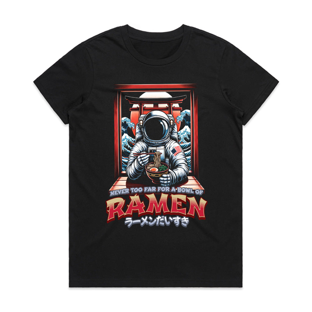 Cosmic Ramen – Astronaut Noodle Adventure Streetwear T-Shirt
