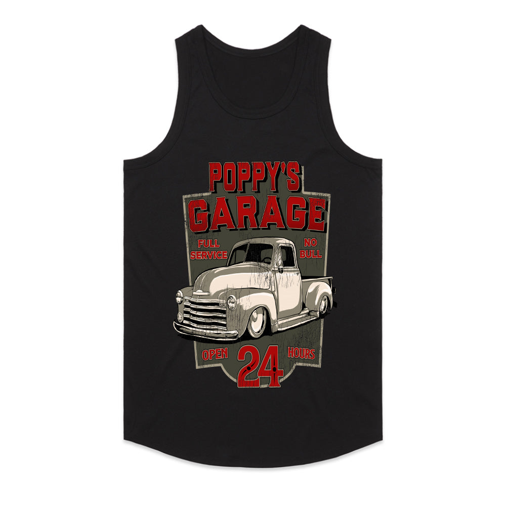 Poppy’s Garage Vintage Hot Rod T-Shirt – Classic Truck Retro Mechanic Tee