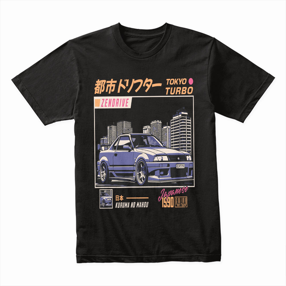 Tokyo Turbo – 90s JDM Drifter Skyline T-Shirt