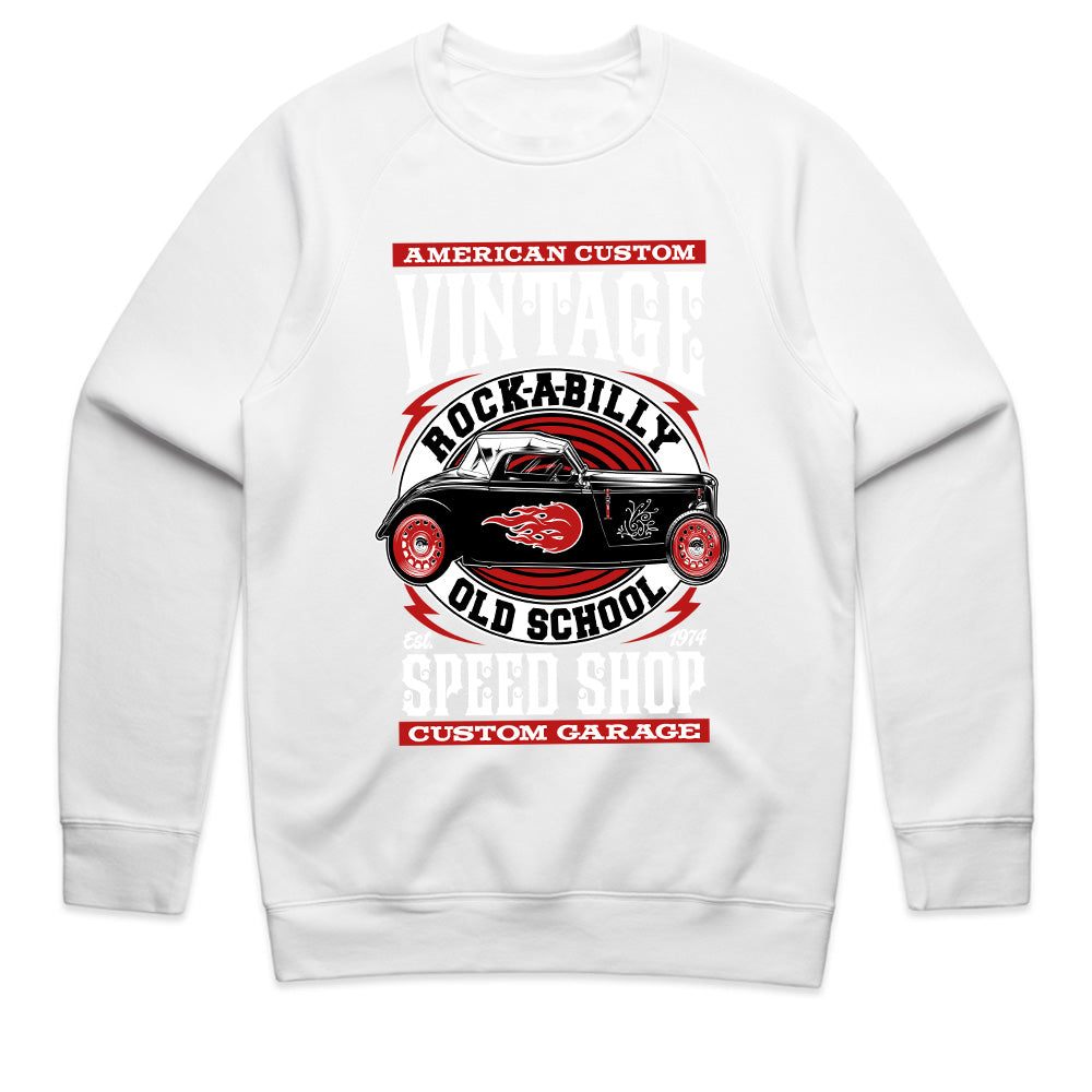 Vintage Rockabilly Speed Shop T-Shirt – Old School Hot Rod Custom Garage Tee