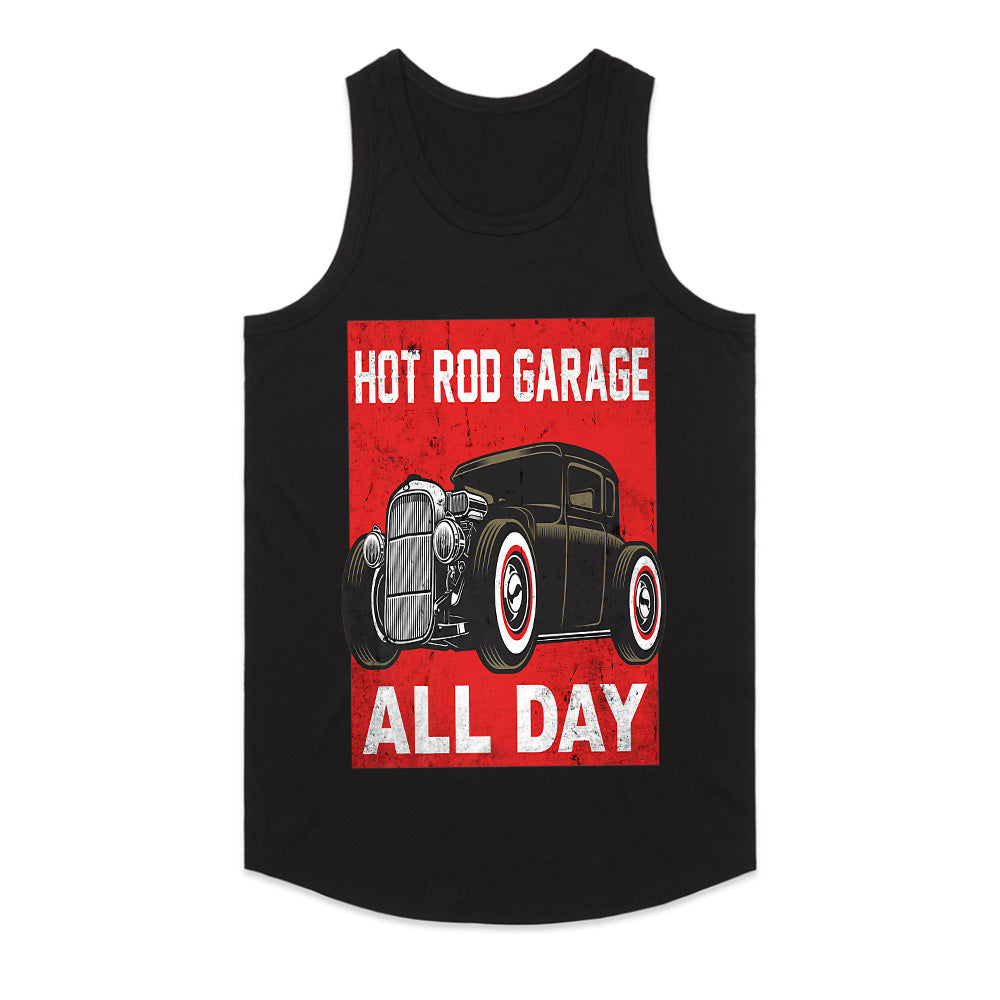 Hot Rod Garage T-Shirt – Vintage Rat Rod Classic Car Enthusiast Tee