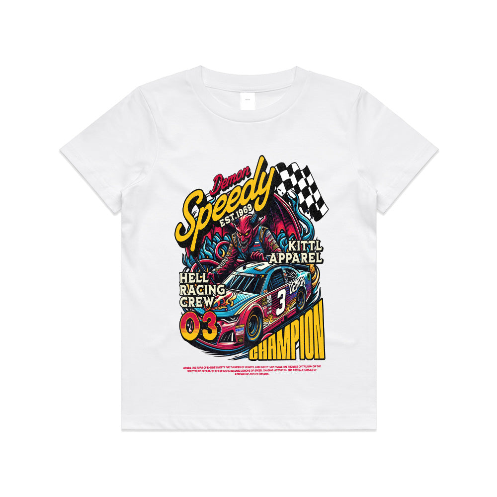 Demon Speedy – Hell Racing Champion T-Shirt