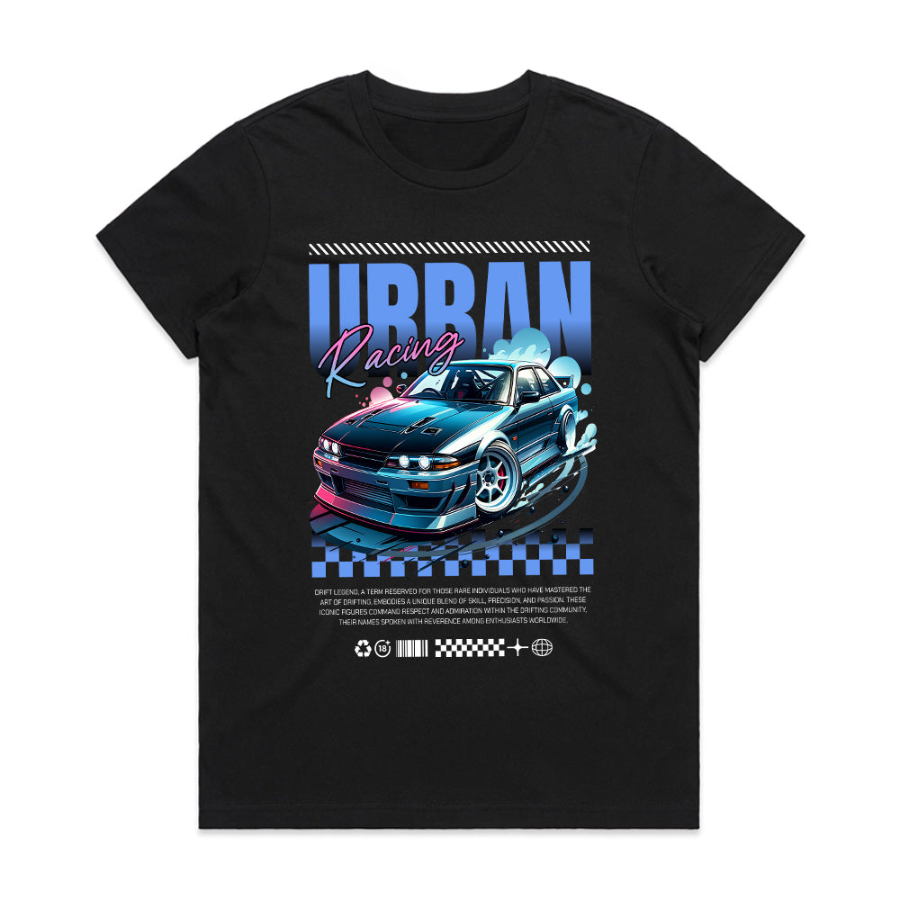 Urban Racing Drift Legend Graphic Tee – Retro JDM Streetwear Style