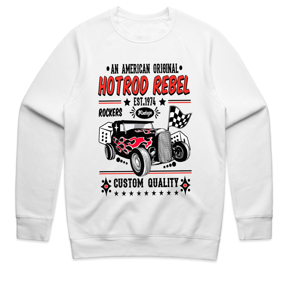 Hotrod Rebel 1974 T-Shirt – Vintage Rockabilly Classic Car Custom Quality Tee