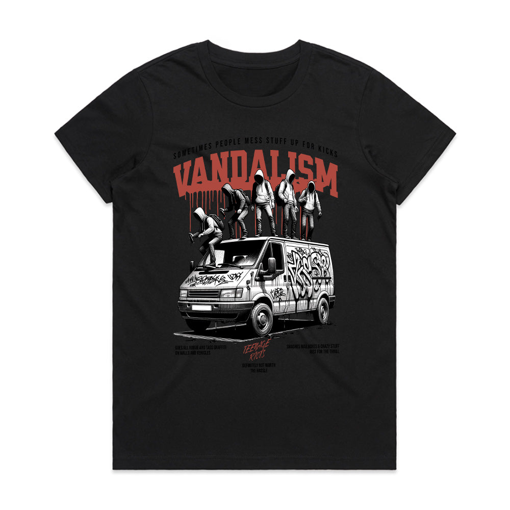 Vandalism Street Art Graphic Tee – Urban Rebel Culture