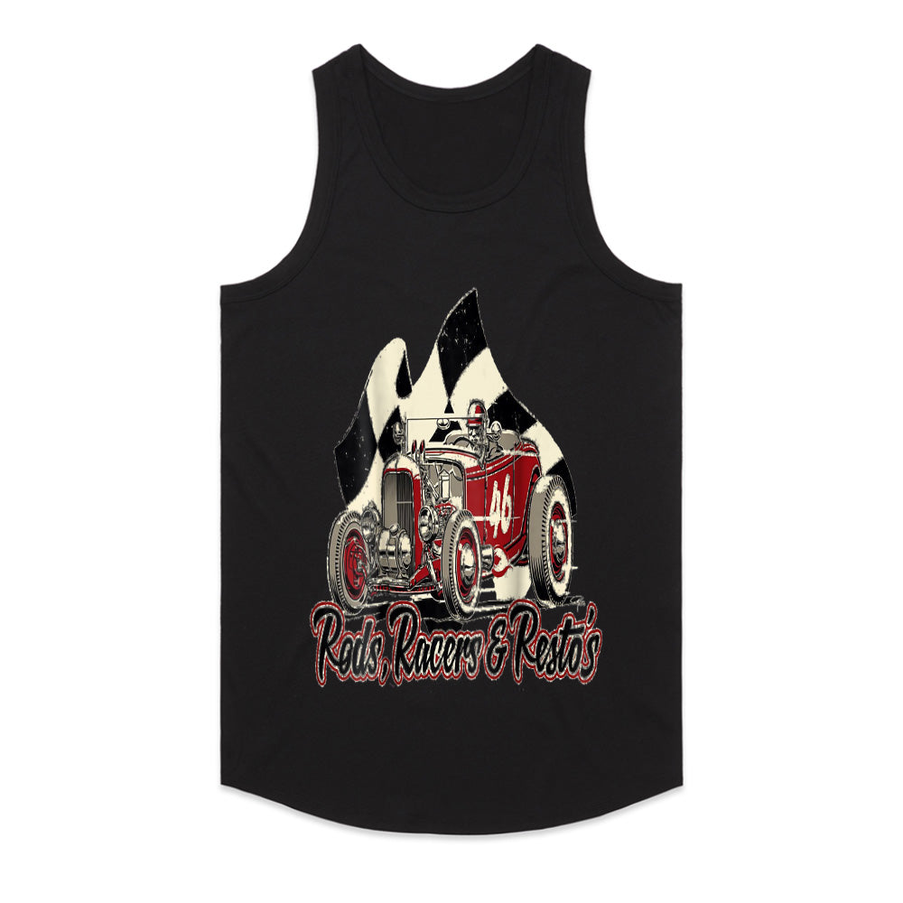 Rods, Racers & Resto’s T-Shirt – Vintage Hot Rod Racing Classic Car Tee