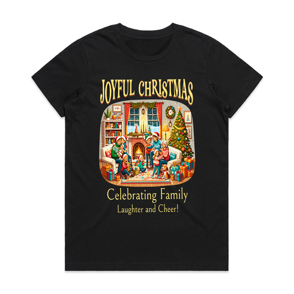 Joyful Christmas Family Celebration Tee – Heartwarming Holiday Spirit Shirt