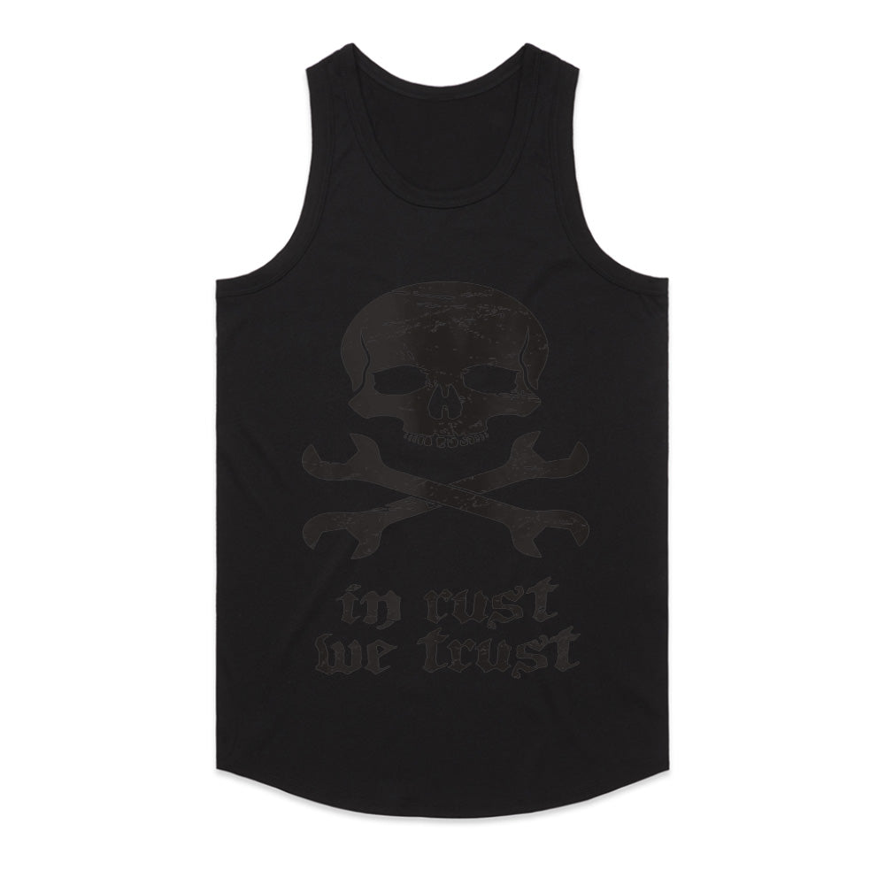 In Rust We Trust" Skull & Wrenches Mechanic T-Shirt