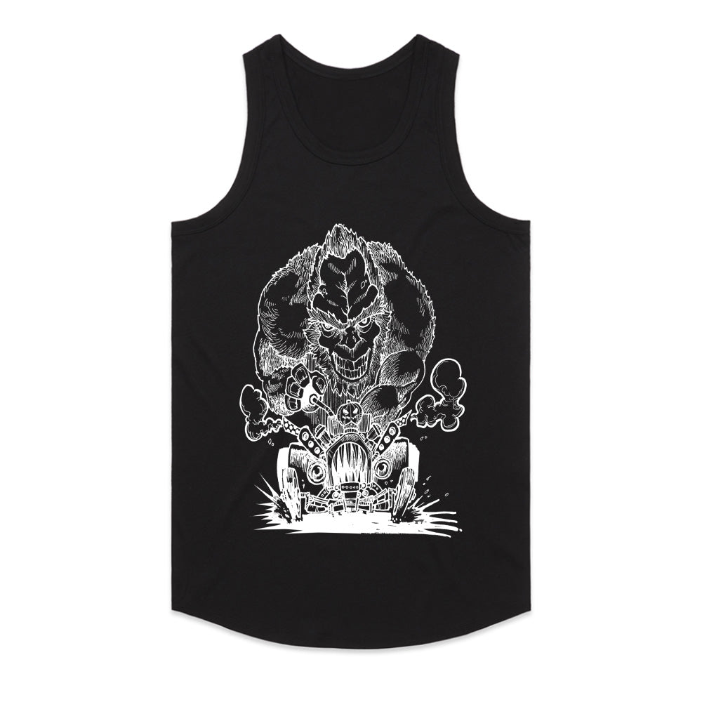 Sasquatch Hot Rod Racing T-Shirt – Vintage Rat Rod Beast Mode!