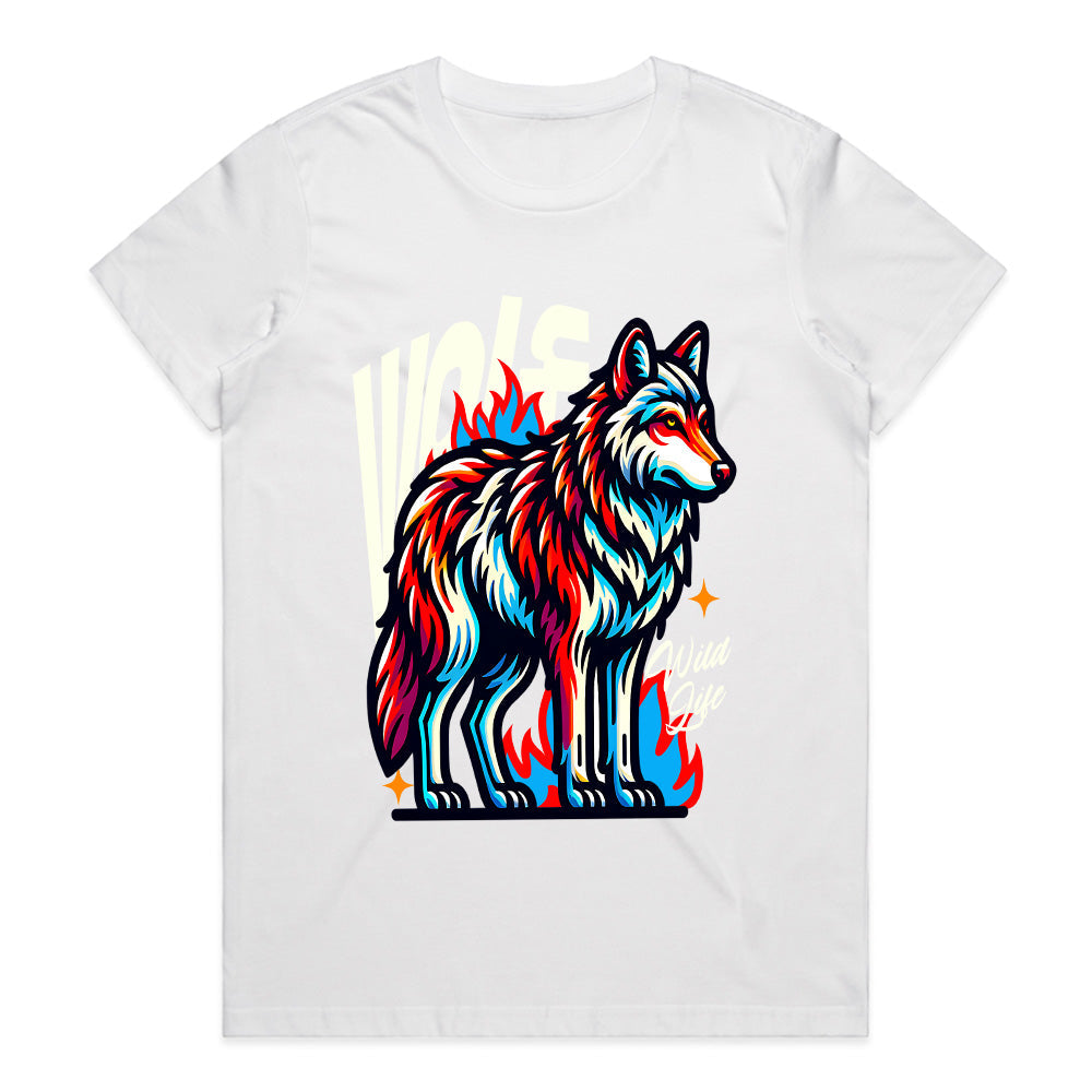 Wild Wolf – Vibrant Spirit Animal Tee