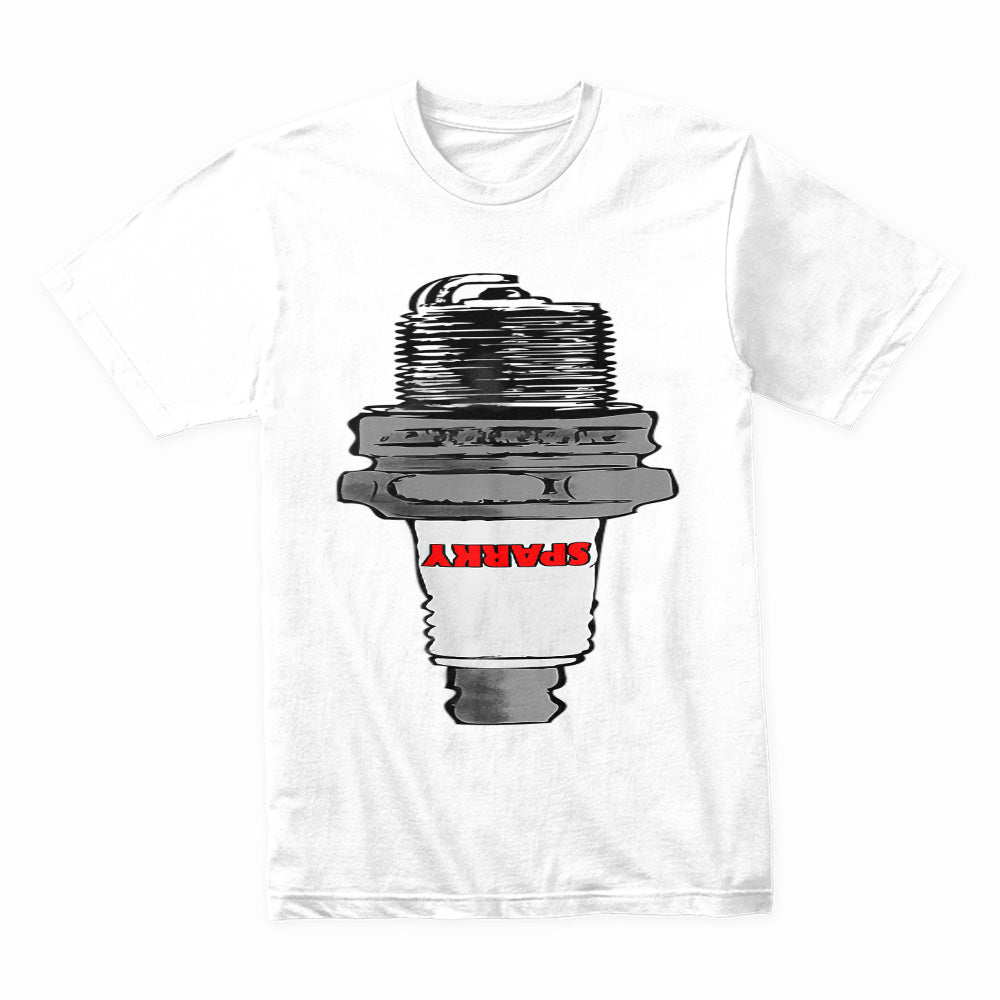 Sparky Spark Plug T-Shirt – Perfect for Car Lovers & Gearheads!