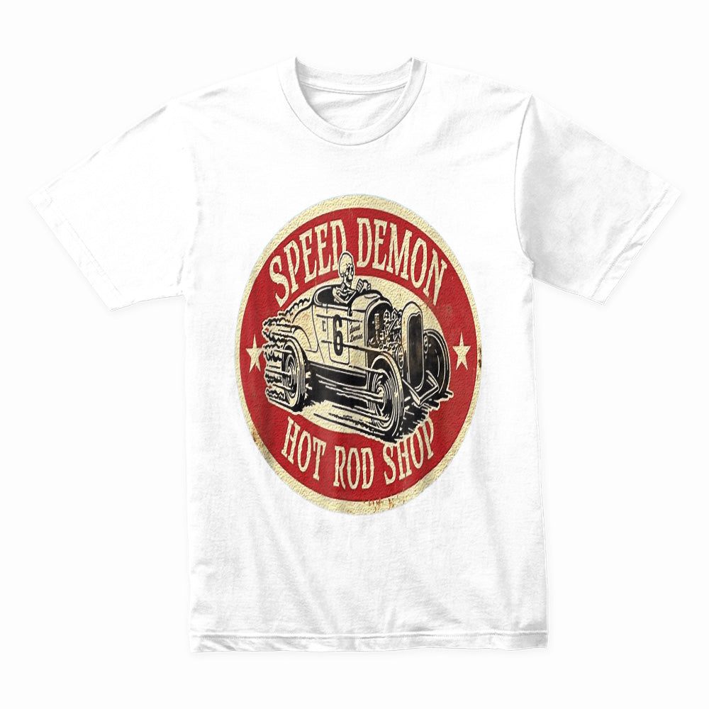 Speed Demon Vintage Hot Rod T-Shirt – Classic Racing Style!
