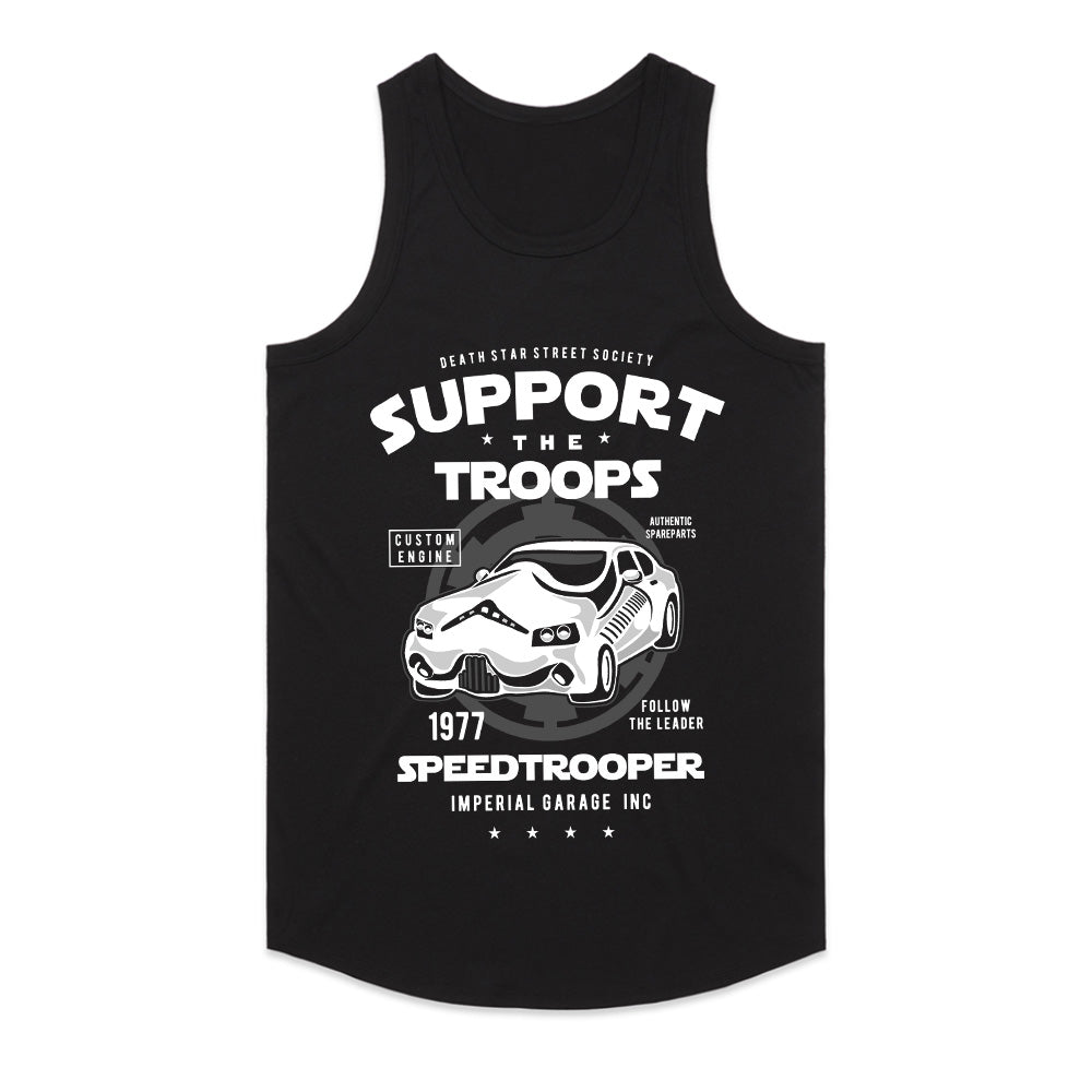 Speed Trooper Support The Troops T-Shirt – Galactic Street Racing Style!