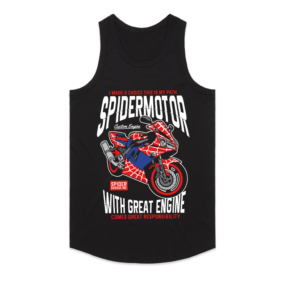SpiderMotor T-Shirt – Web-Slinging Speed & Power!