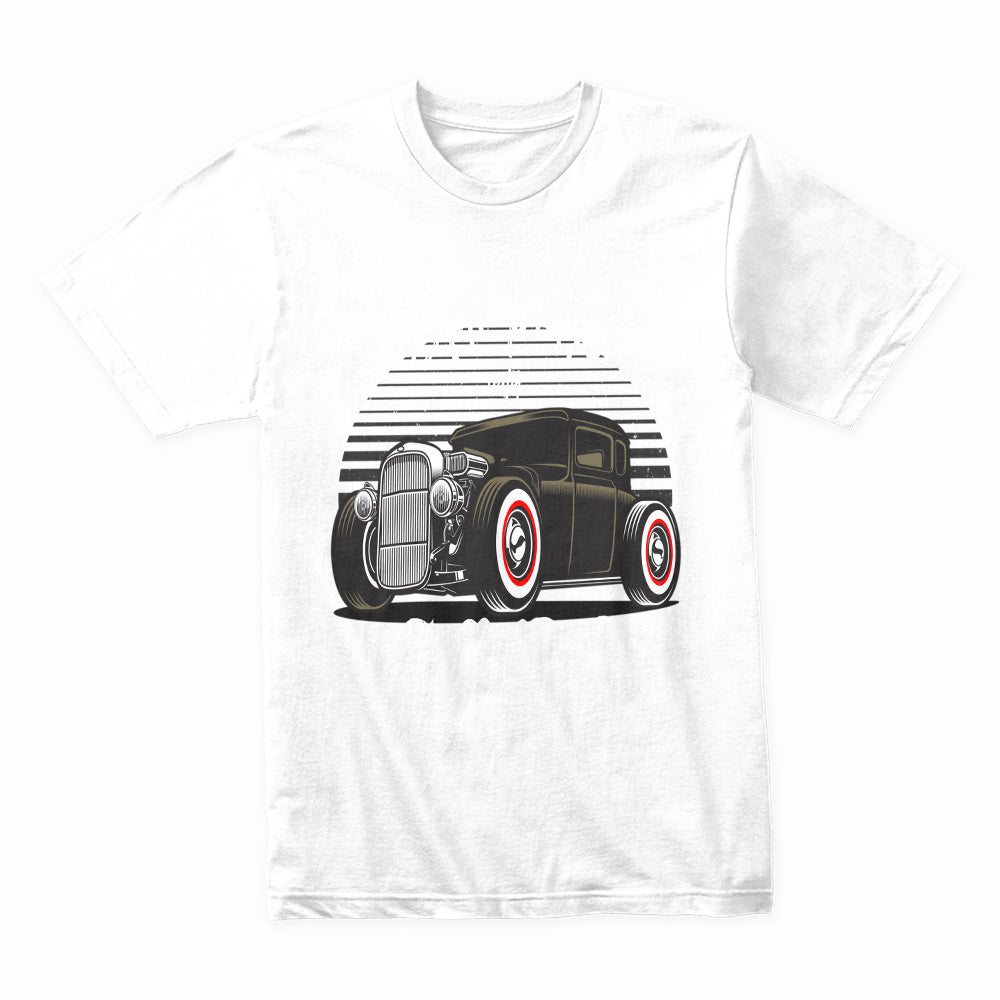 "Still Plays with Cars" Vintage Hot Rod T-shirt – A True Car Lover's Pride!